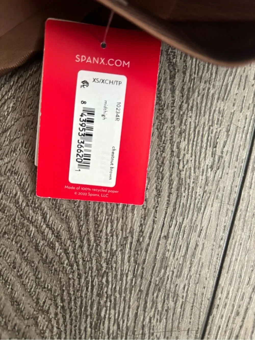 SPANX High-Waist Shaping Short in Brown